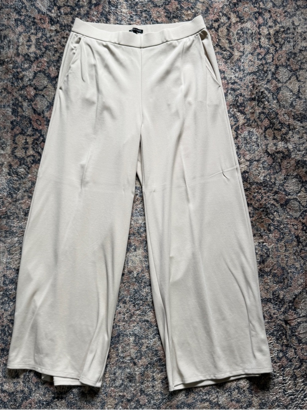 Eileen Fisher Small Lightweight Ponte Wide-Leg Pant - Picture 5 of 6